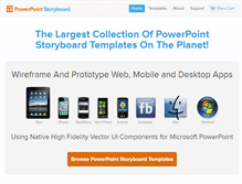 Tablet Screenshot of powerpointstoryboard.com